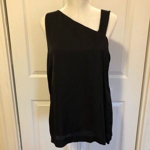 Theory Asymmetrical Black Top